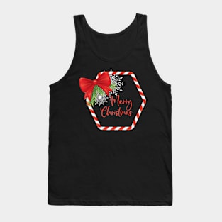 Candy Cane Christmas Frame Tank Top